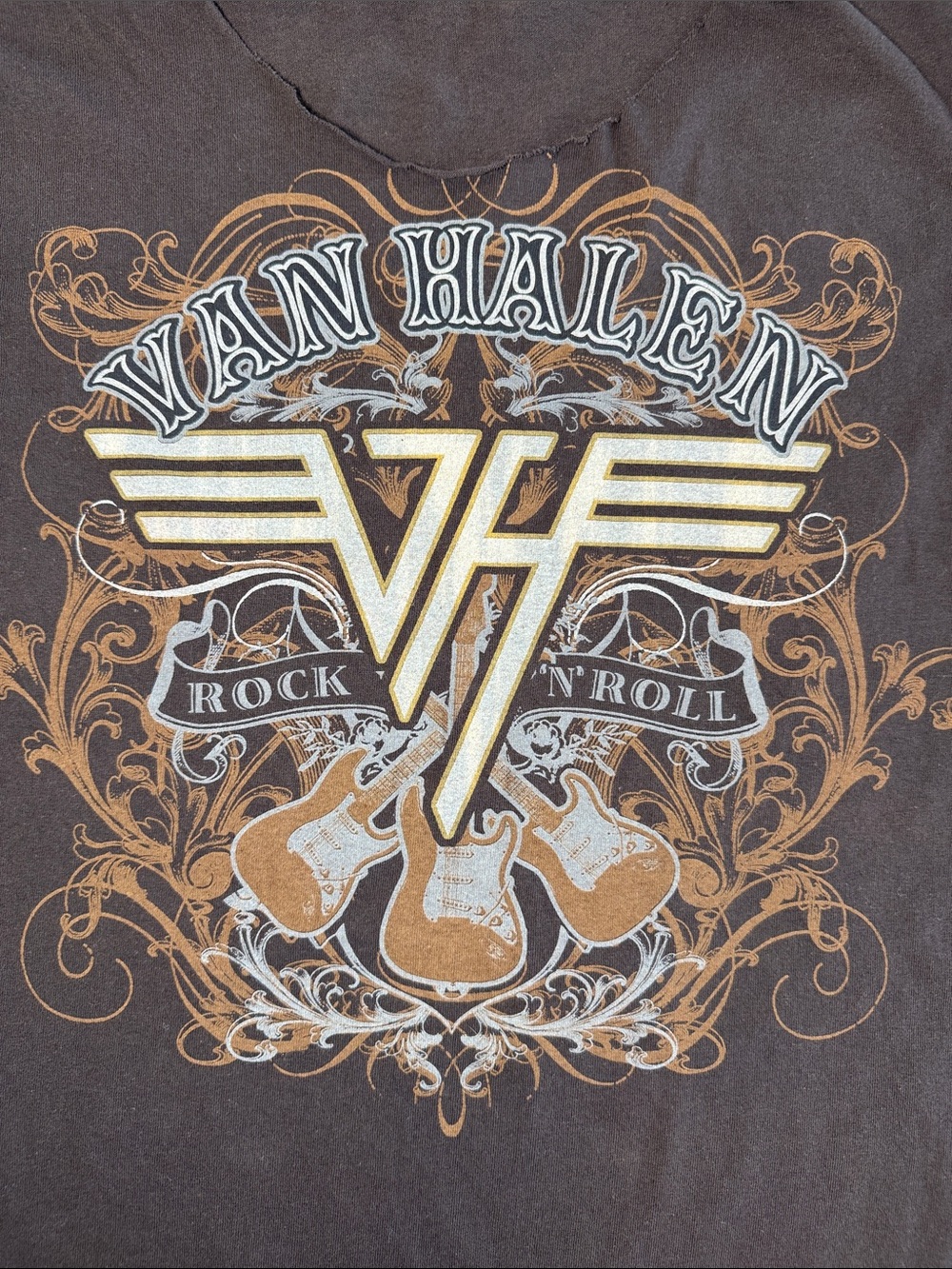 Van Halen Men’s Brown Graphic Rock Tank Tee Size Large - Picture 2 of 9